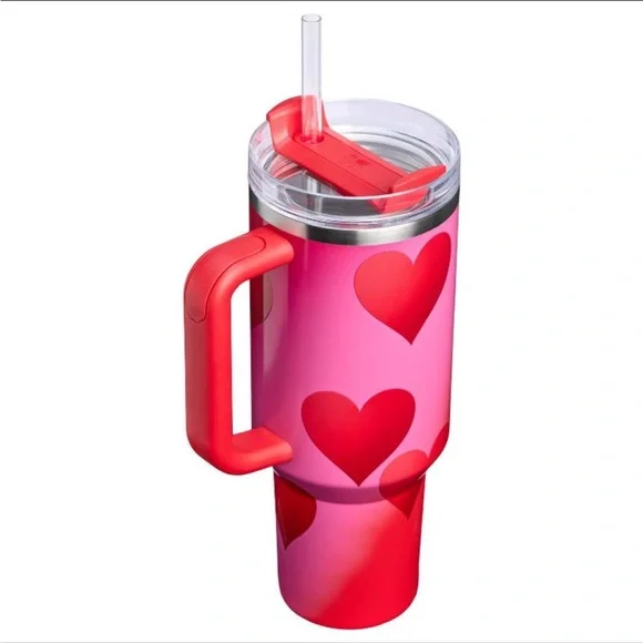 Stanley Valentine's Day 40 oz Stainless Steel H2.0 Flowstate Quencher Tumbler - Picture 2 of 4